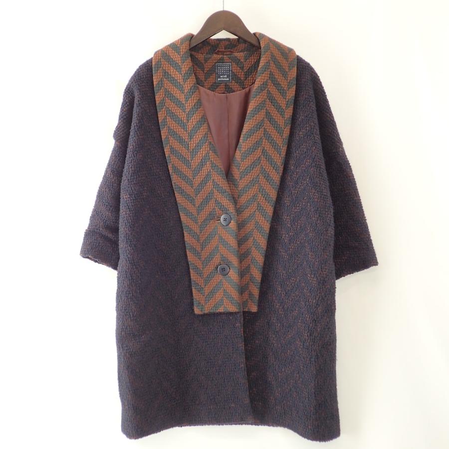 mina perhonen ミナペルホネン ネイビー×ブラウン SHEEP PATH mina perhonen ミナペルホネン ネイビー×ブラウン SHEEP PATH