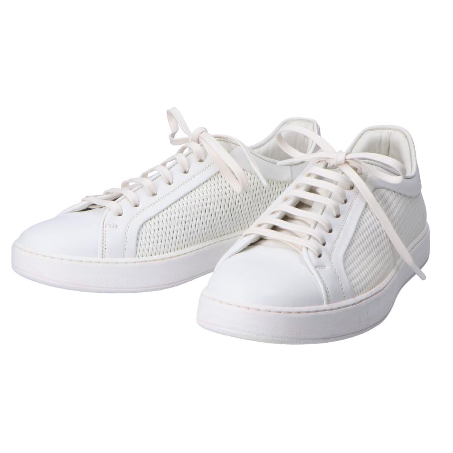 美品 DIOR HOMME ディオール・オム 16HDC メッシュレザー ローカット 