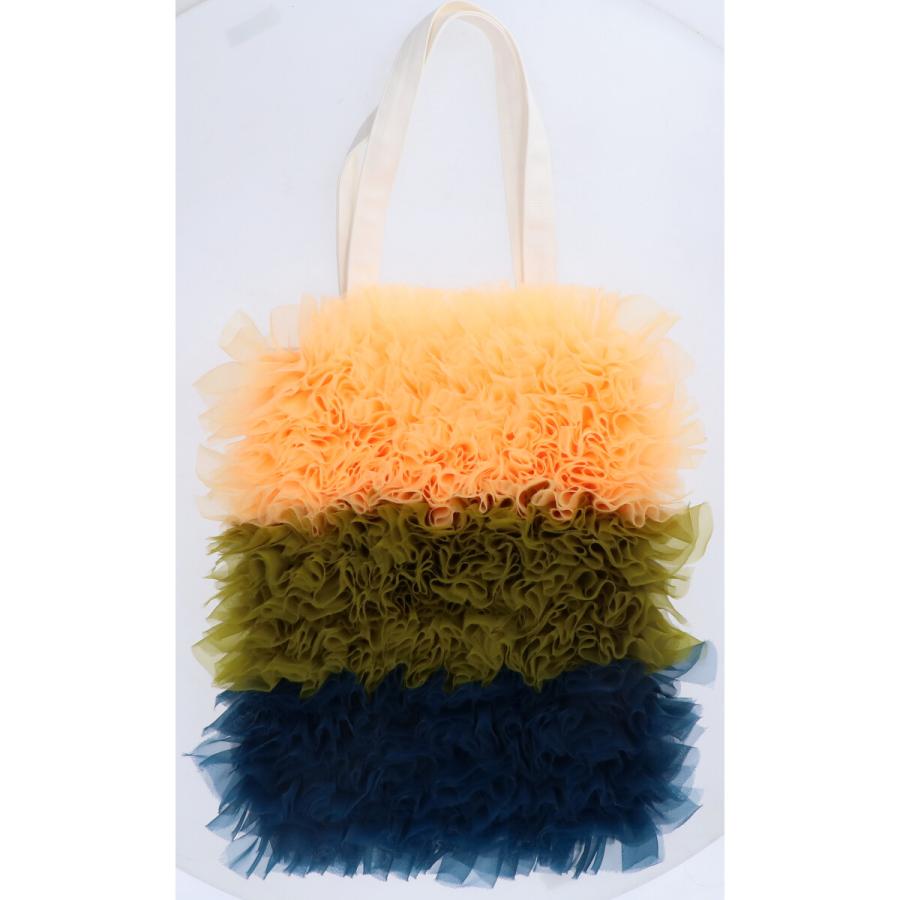 TOMO KOIZUMI トモコイズミ フリル キャンバス トートバッグ マルチ 