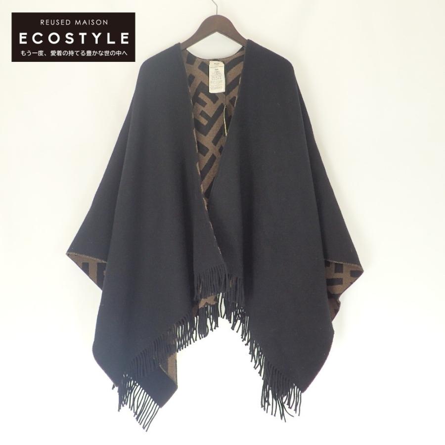 FENDI 新品同様/国内正規/ フェンディ FXX715 ウール×カシミア ズッカ  