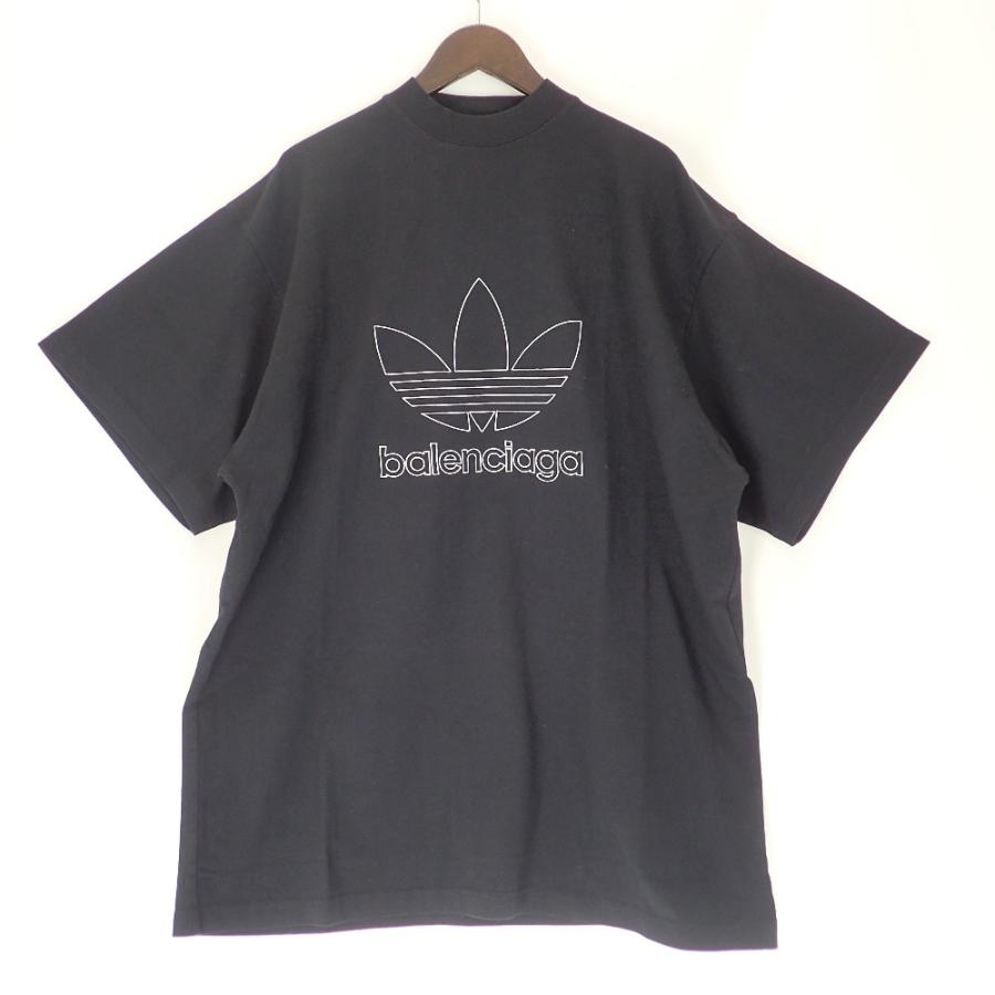 BALENCIAGA バレンシアガ 723976 ×アディダス ブラック オーバーサイズ 