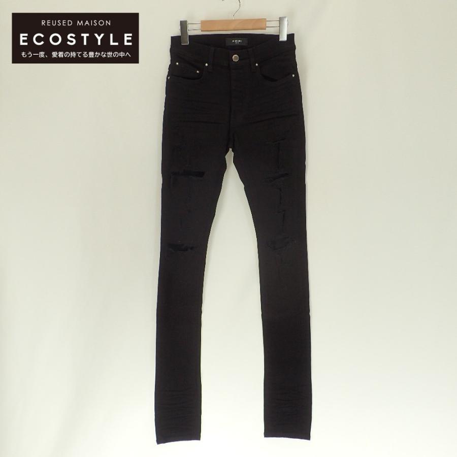 AMIRI アミリ 22SS PXMD005 ブラック THRASHER PLUS ダメージスキニー  