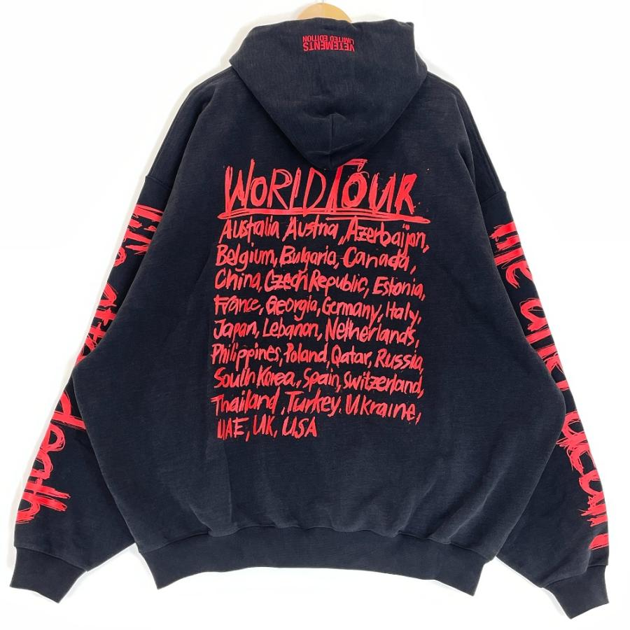 Vetements ヴェトモン 23FW ブラック UE54HD600B WORLDTOUR LOGO Vetements ヴェトモン 23FW ブラック UE54HD600B WORLDTOUR LOGO