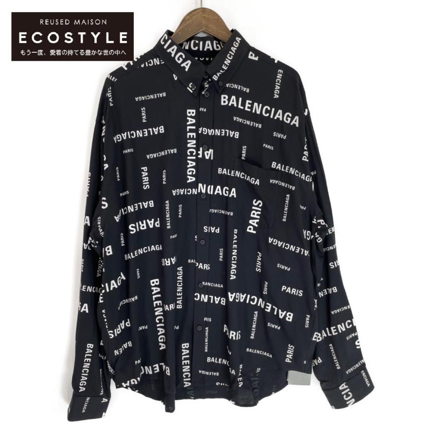 バレンシアガ シャツ 中古・古着通販】BALENCIAGA (バレンシアガ) リバースロゴTシャツ