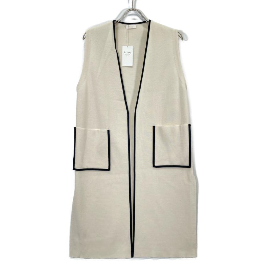 BALLSEY ボールジー アイボリー コットンアセテートミラノリブ  