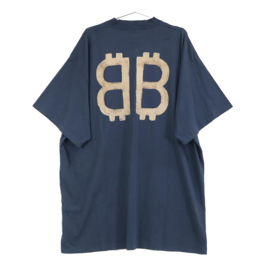 BALENCIAGA（バレンシアガ） 739028 ネイビー 24年製 BBロゴ オーバー