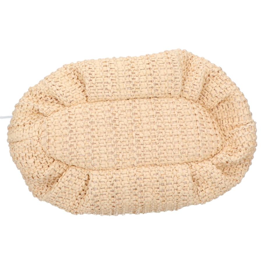 【極美品】ＨＥＲＥＵ　ヘリュー　ボンボンバッグ　ラフィア 美品 HEREU ヘリュー BOMMRWBS24 BOMBON M RAFFIA ラフィアxレザー