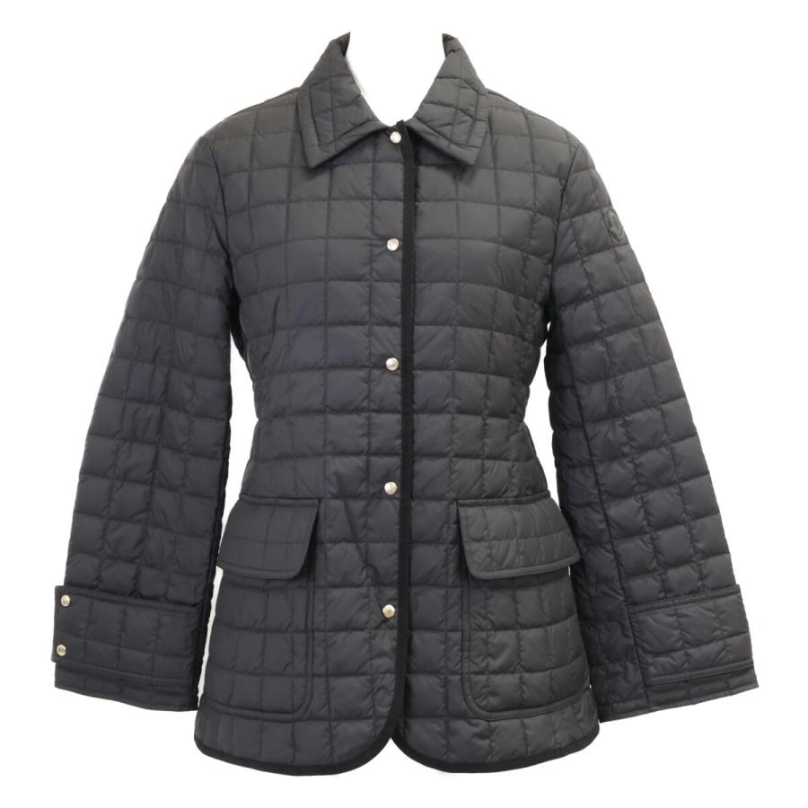 新品同様 MONCLER モンクレール 24年製 EPINAL キルティング ダウンシャツ ジャケット O ブラック レディース_1