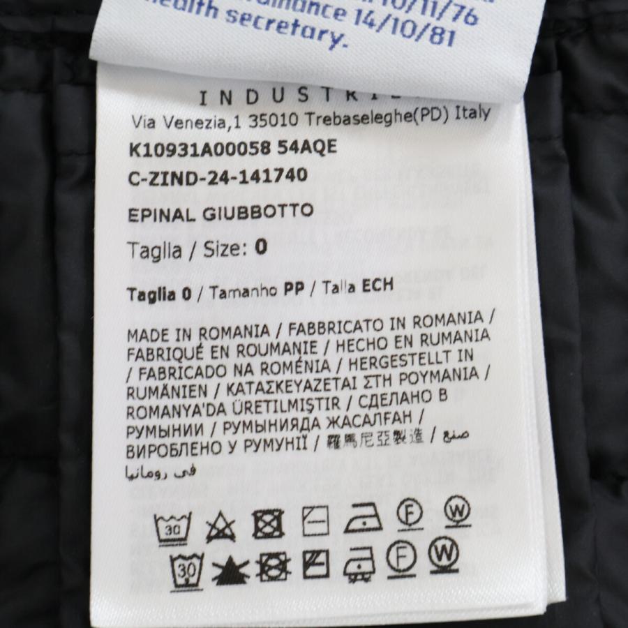 新品同様 MONCLER モンクレール 24年製 EPINAL キルティング ダウンシャツ ジャケット O ブラック レディース_6