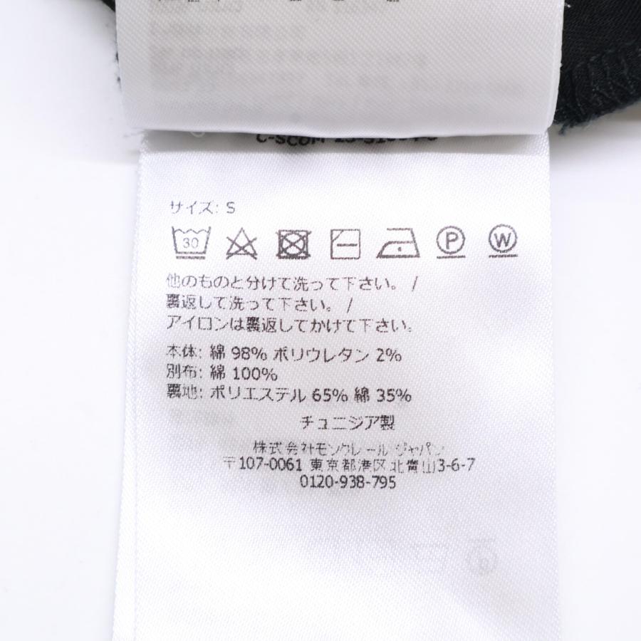 MONCLER モンクレール 23年製 ブラック VESTITO リブニット ノースリーブ ワンピース ブラック Ｓ ワンピース コットン レディース 中古