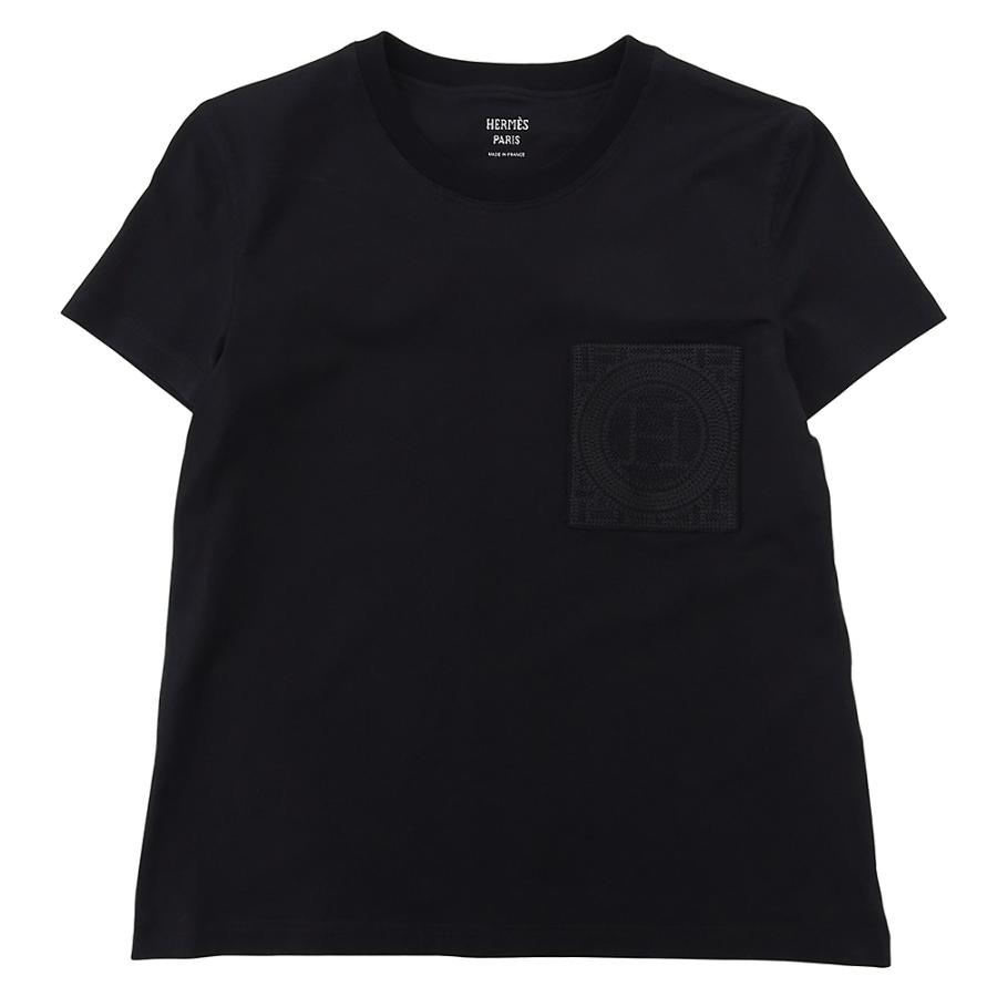 HERMES（エルメス） 美品 コットン 胸デザイン Tシャツ トップス
