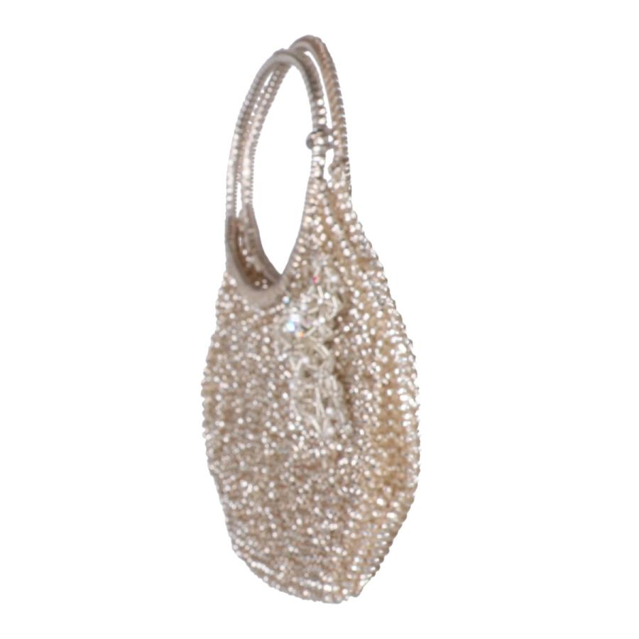 【極美品】アンテプリマ　ワイヤーバッグ　ハンド　リボン　ビジュー　パール　高級感 ANTEPRIMA（アンテプリマ） ラインストーン/ビジュー リボン ワイヤー