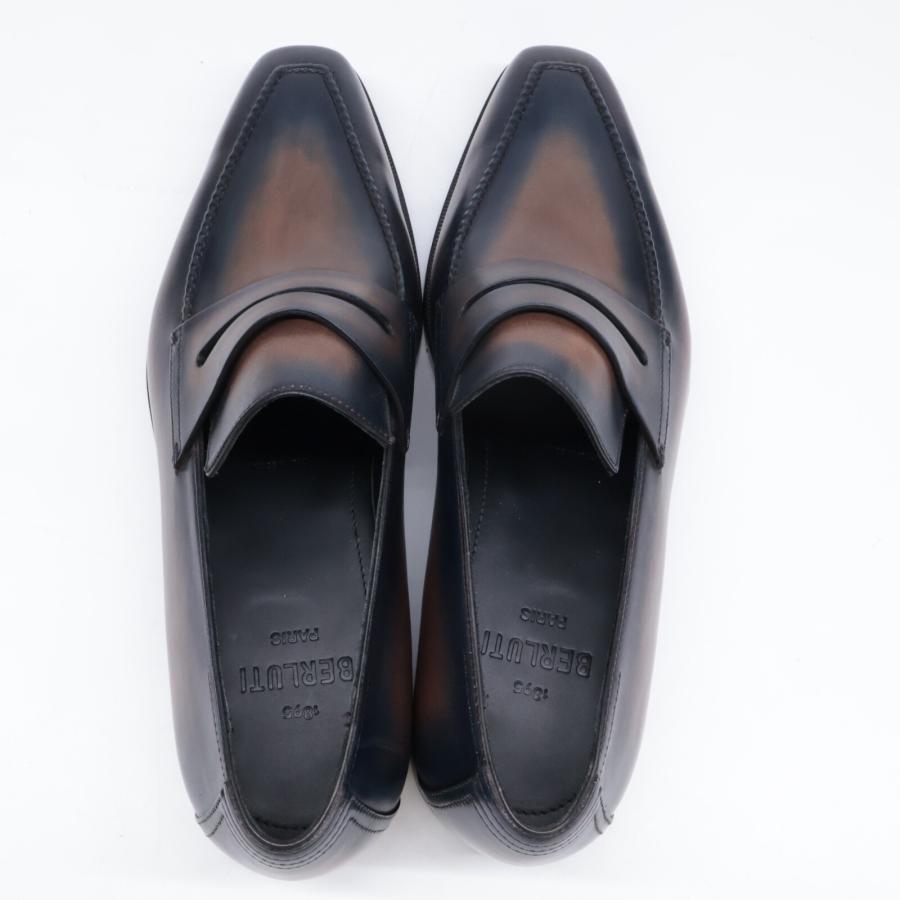 ベルルッティ　2アイレット　アンディ　サイズ8　ダークネイビーパティーヌ　袋付 ベルルッティ2アイレットアンディサイズ8ダークネイビーパティーヌ袋付