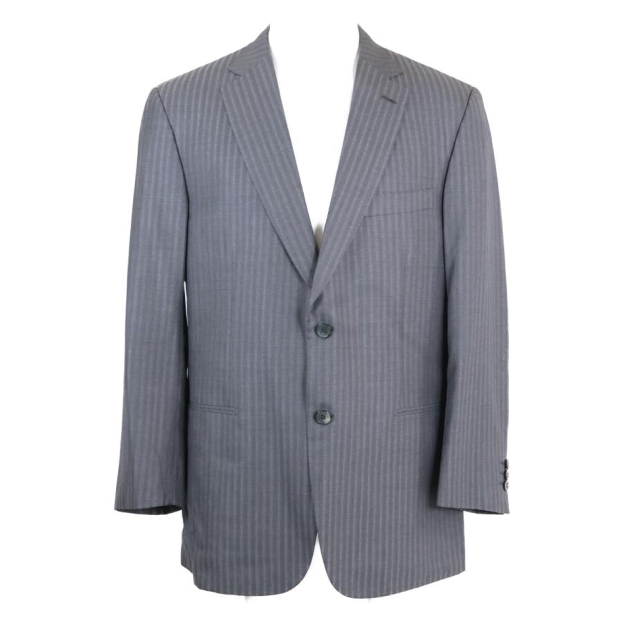 【極美品】Brioni スーツ セットアップ ダブル ストライプ ブラック 52 Brioni（ブリオーニ） ブルニコ ストライプ スーツ セットアップ 52 R