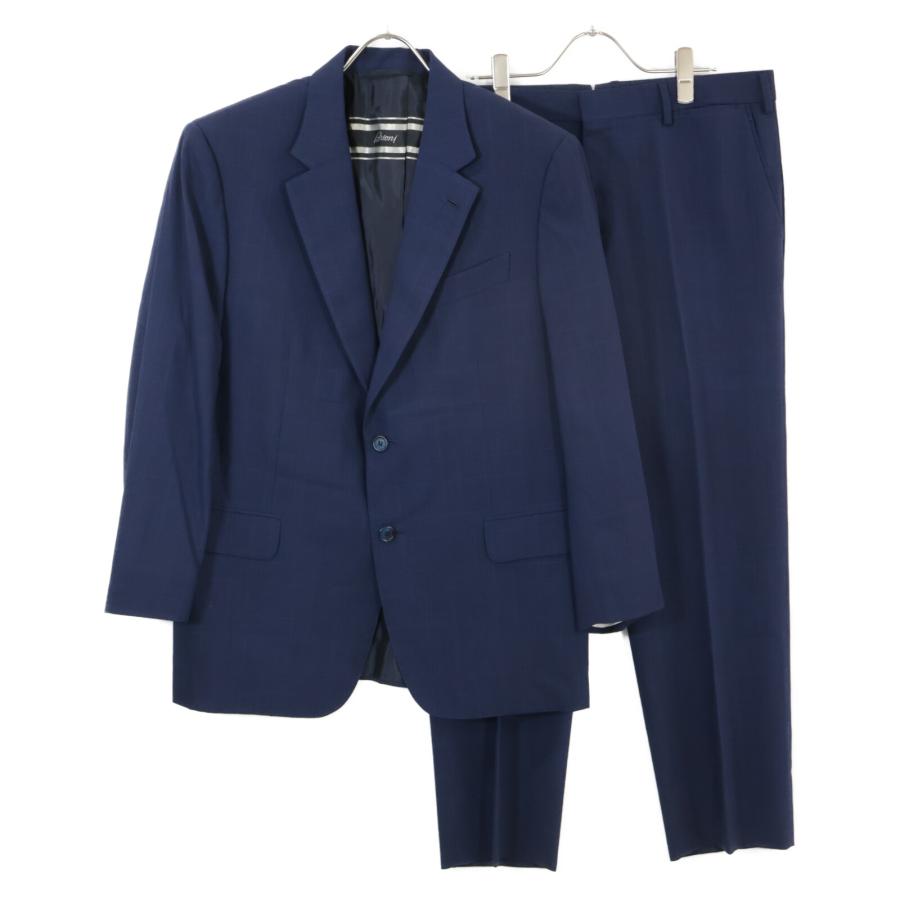 Brioni（ブリオーニ） ブルー PRIMO チェック スーツ ネイビー 54