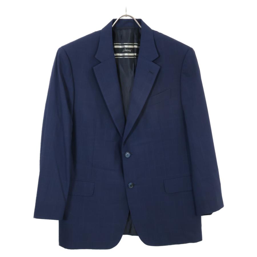 Brioni（ブリオーニ） ブルー PRIMO チェック スーツ ネイビー 54
