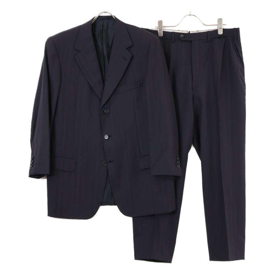 Brioni ブリオーニ セットアップ スーツ シルク 46 M〜L程 Brioni（ブリオーニ） NOMENTANO ストライプ ウール 3Bシングル スーツ