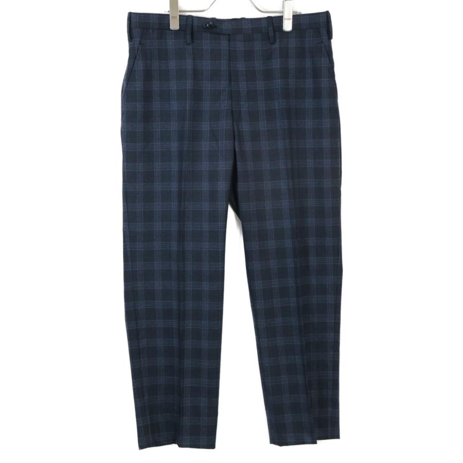 Kiton キートン UA81S0552314002 Mod.EVO ネイビー チェック スーツ 50