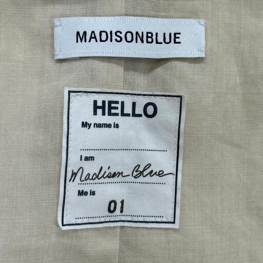 MADISON BLUE マディソンブルー  生成り ｱｲﾎﾞﾘｰ ﾘﾈﾝ100 ﾍﾞｽﾄ 01 MADISON BLUE マディソンブルー 生成り アイボリー リネン100 ベスト