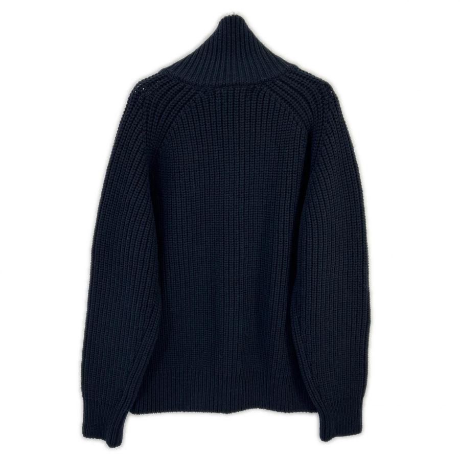 DRIES VAN NOTEN ドリスヴァンノッテン 252-021217-2707-900 25-26AW ネイビー MONTY BIS ドライバーズニット M DRIES VAN NOTEN ドリスヴァンノッテン 252-021217-2707-900 25-26AW