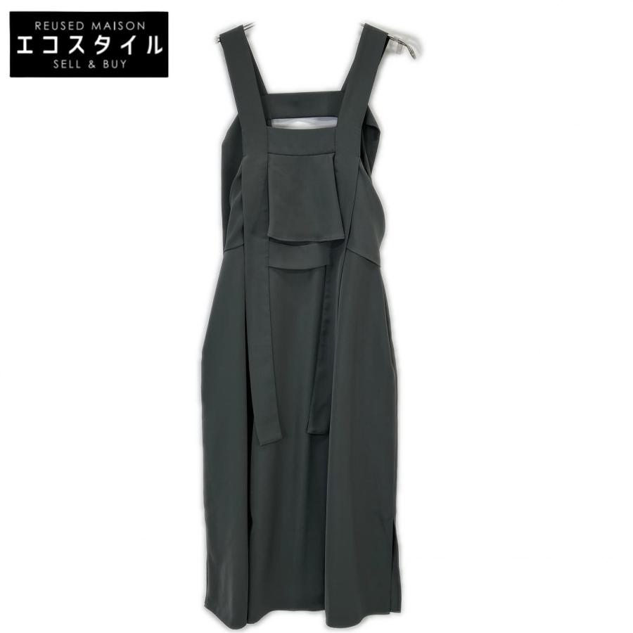 ENFOLD（エンフォルド） 24SS 300HS231 グリーン FLARE SLIT JUMPER