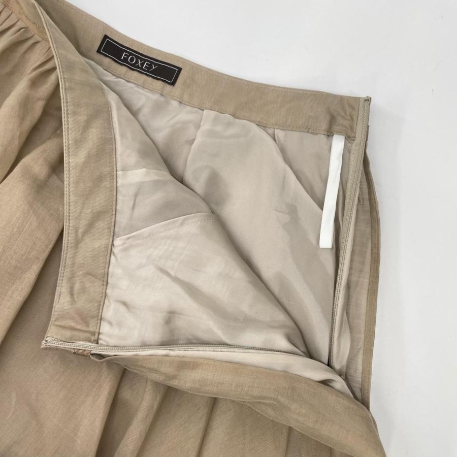 FOXEY（フォクシー） 美品/ 40950 ベージュ Skirt Sheer Circular