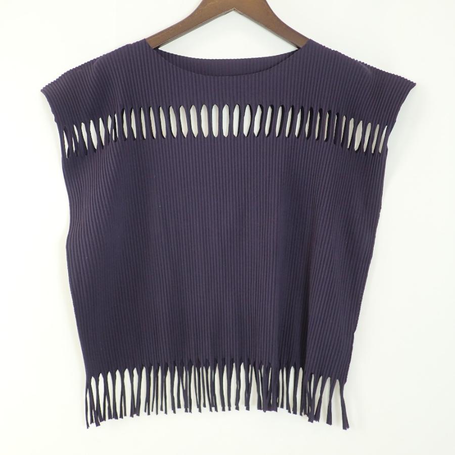ISSEY MIYAKE me プリーツ フリンジ トップス ISSEY MIYAKE me プリーツ フリンジ トップス ISSEY MIYAKE me