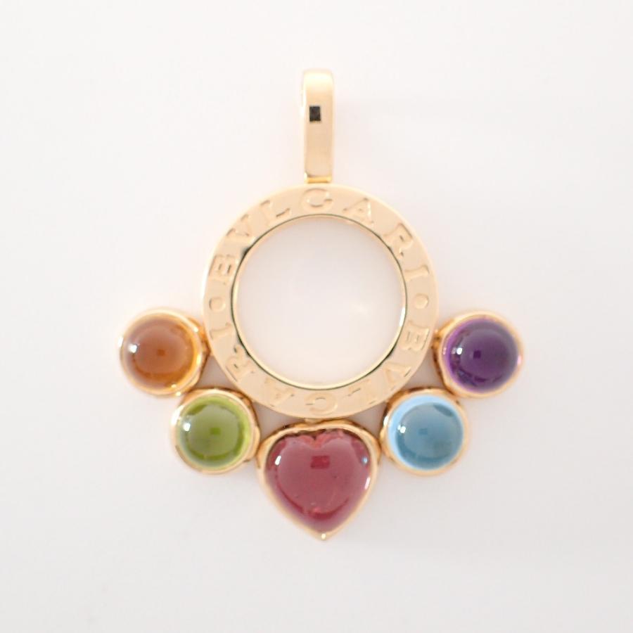 BVLGARI /美品 ブルガリ 750 9.8g アレグラ マルチカラーストーン 
