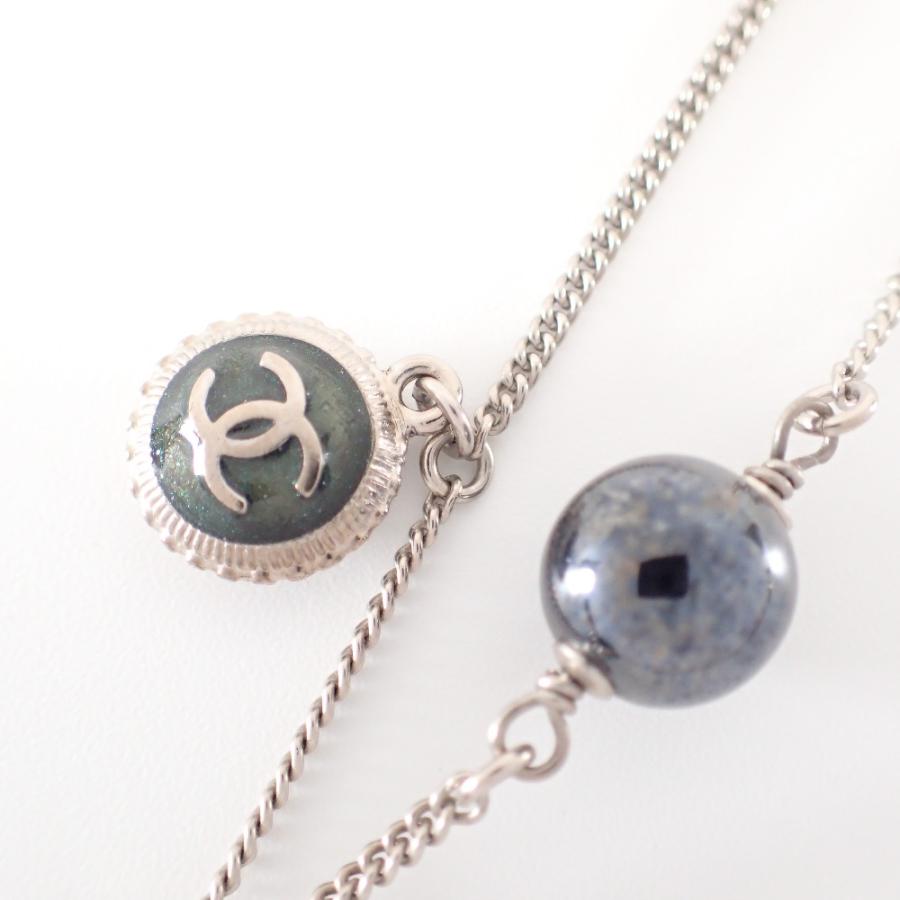 美品 CHANEL シャネル 09A CCココマーク ラインストーン装飾 ハート  