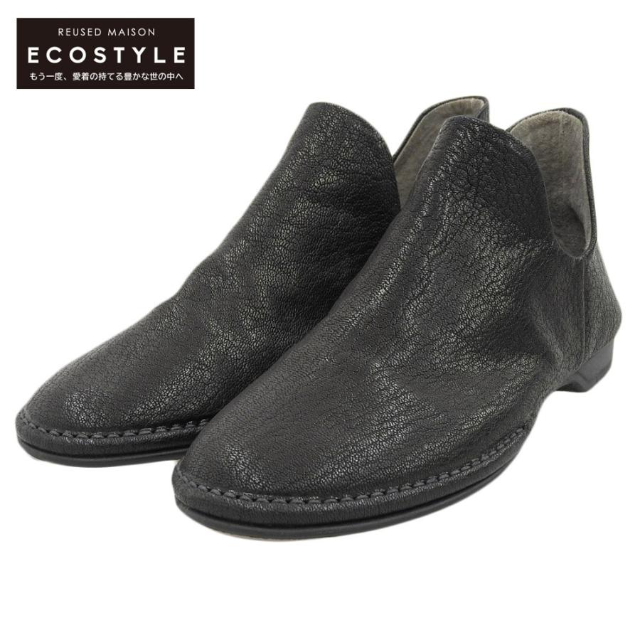 ヨーガンレール 黒いレザー シューズ 22.5cm 箱あり ヨーガンレール