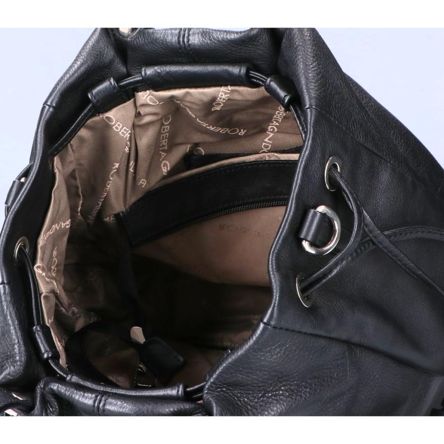美品/ ROBERTA GANDOLFI ロベルタガンドルフィ レザー 2WAY巾着型  