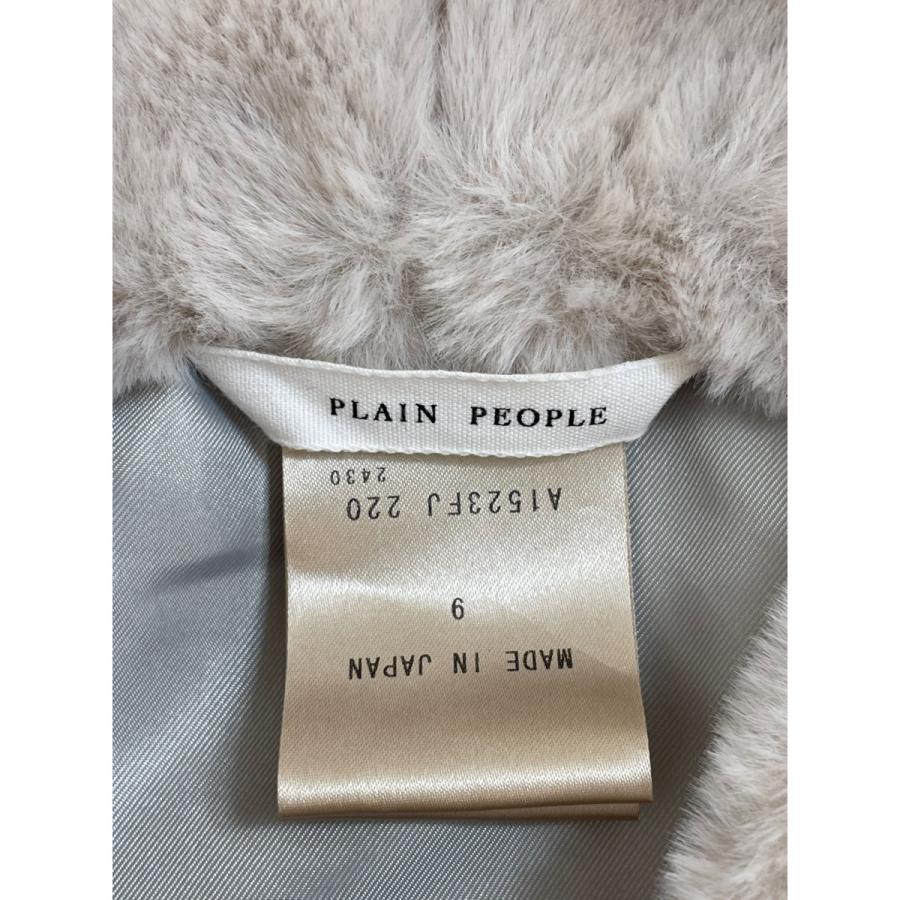 PLAIN PEOPLE プレインピープル アイボリー フェイクファーオフ