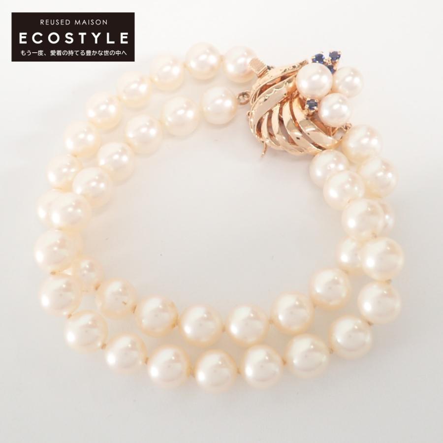 TASAKI タサキ K14 パール 2連ブレスレット 直径約6.5〜6.9mm 【公式通販】