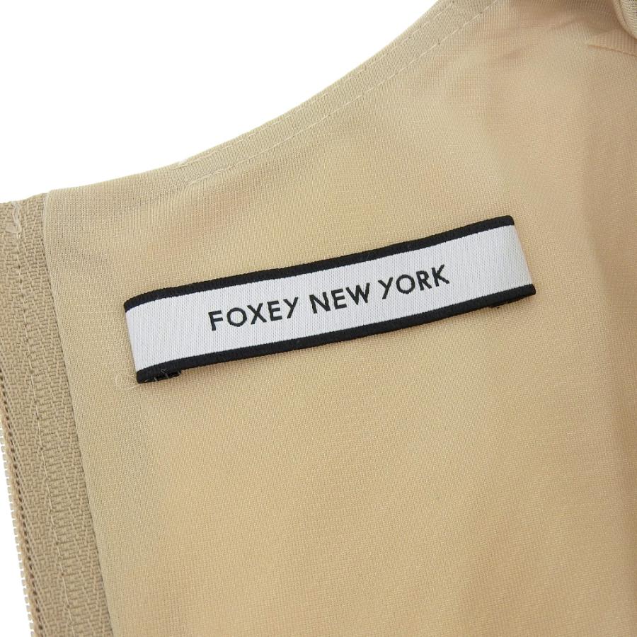 美品★FOXEY/フォクシートゥッティフルッティ マットストレッチグログラン40 美品＊フォクシー ワンピース マットストレッチグログラン 半袖
