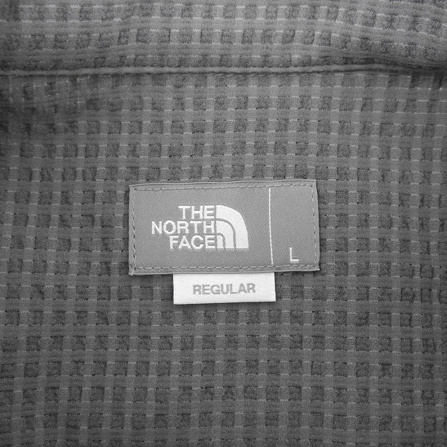 THE NORTH FACE 美品 ノースフェイス シアサッカーバンドカラー