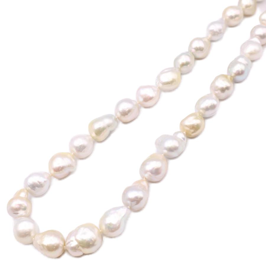 TASAKI タサキ バロックパール 真珠 ロング ネックレス シルバー 