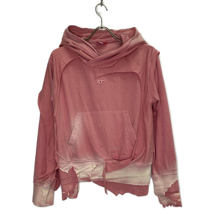 DIESEL ダメージ加工パーカー DIESEL - DIESEL ダメージ加工 ジップアップパーカーの通販 by
