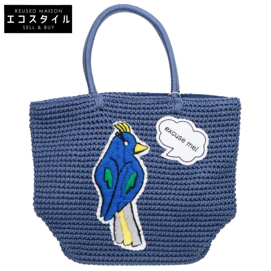 LUDLOW 新品同様 ラドロー バード コード トートバッグ ブルー  