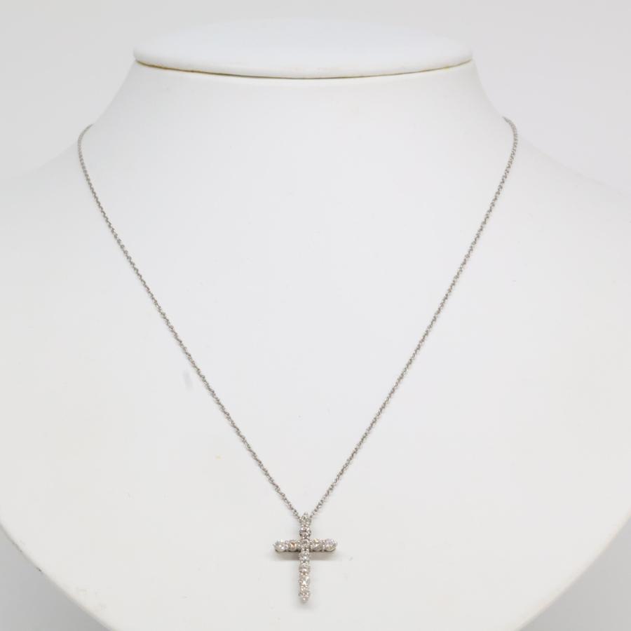 TIFFANY&Co.（ティファニー） Pt950 11Pダイヤモンド スモールクロス 