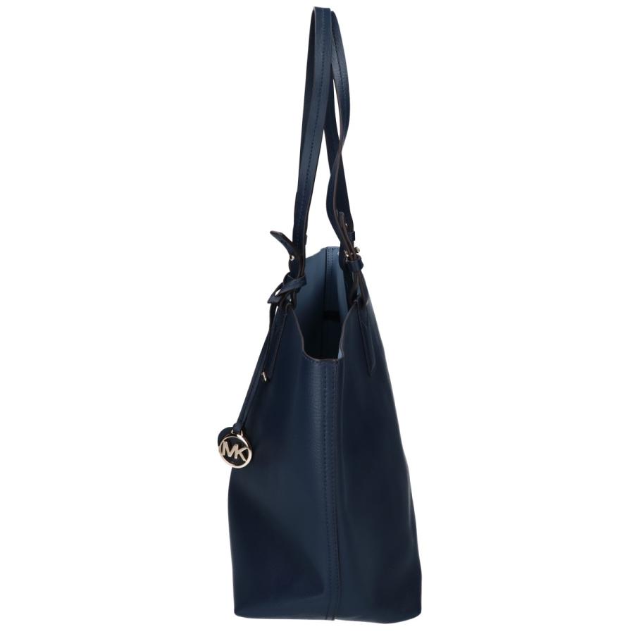 【極美品】MichaelKors マイケルコース  ネイビー キャラメル レザー マイケルコース MICHAEL KORS ショルダーバッグ MERCER XS NS SHOPPER