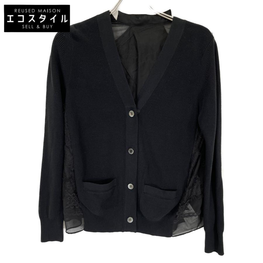 sacai（サカイ） 美品/22年製 22-06006 レースドッキング ニット