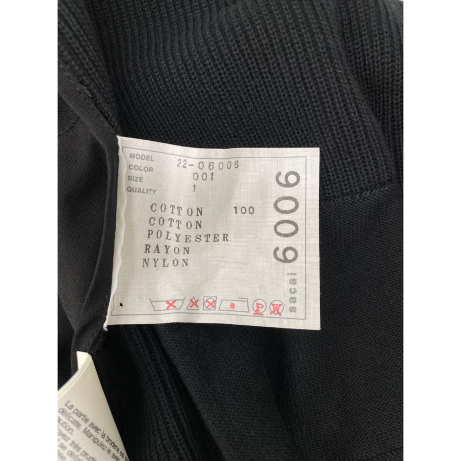 サカイ 【美品/22年製】22-06006 レースドッキング ニット 1 sacai（サカイ） 美品/22年製 22-06006 レースドッキング ニット