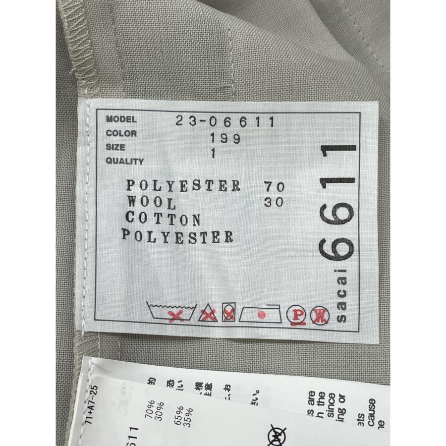 [未使用級！超美品] sacai サカイ プリーツ ドッキング 半袖 透け感 中古・古着通販】sacai (サカイ) プリーツスカートドッキング