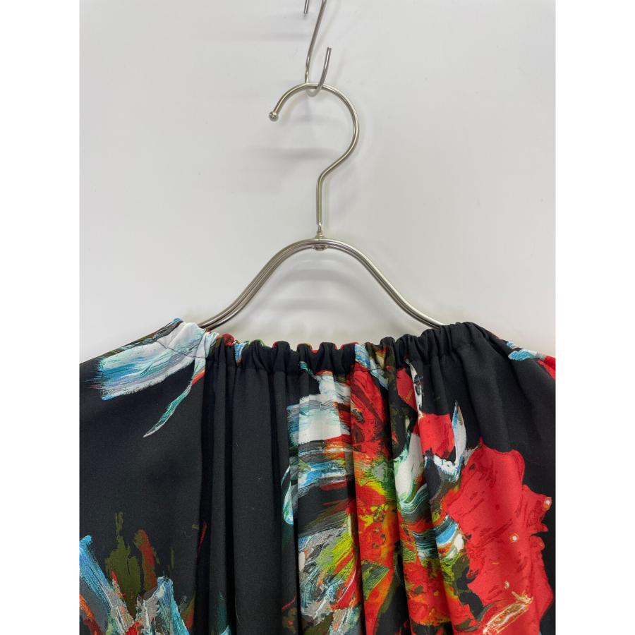 BALLSEY ボールジー ブラック コートペイントフラワープリント  