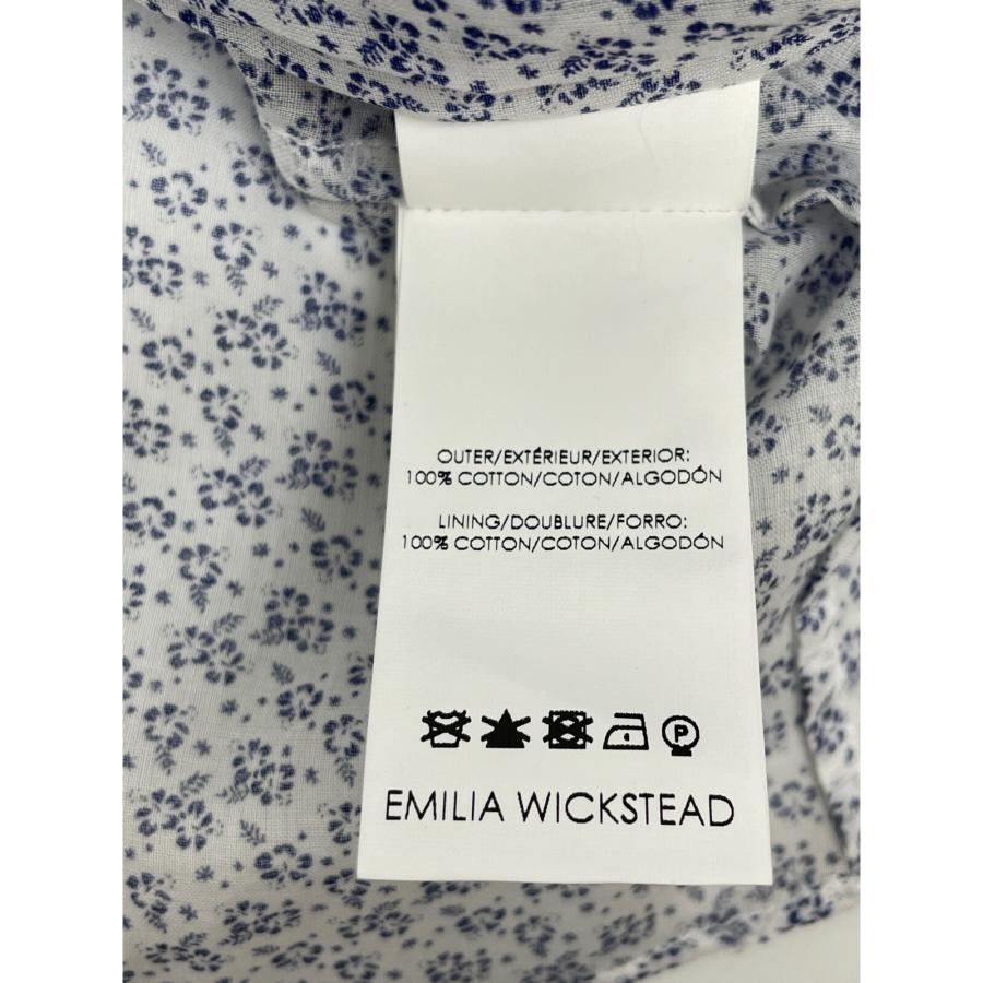 EMILIA WICKSTEAD エミリアウィックステッド ホワイト×ブルー SS17-RTW