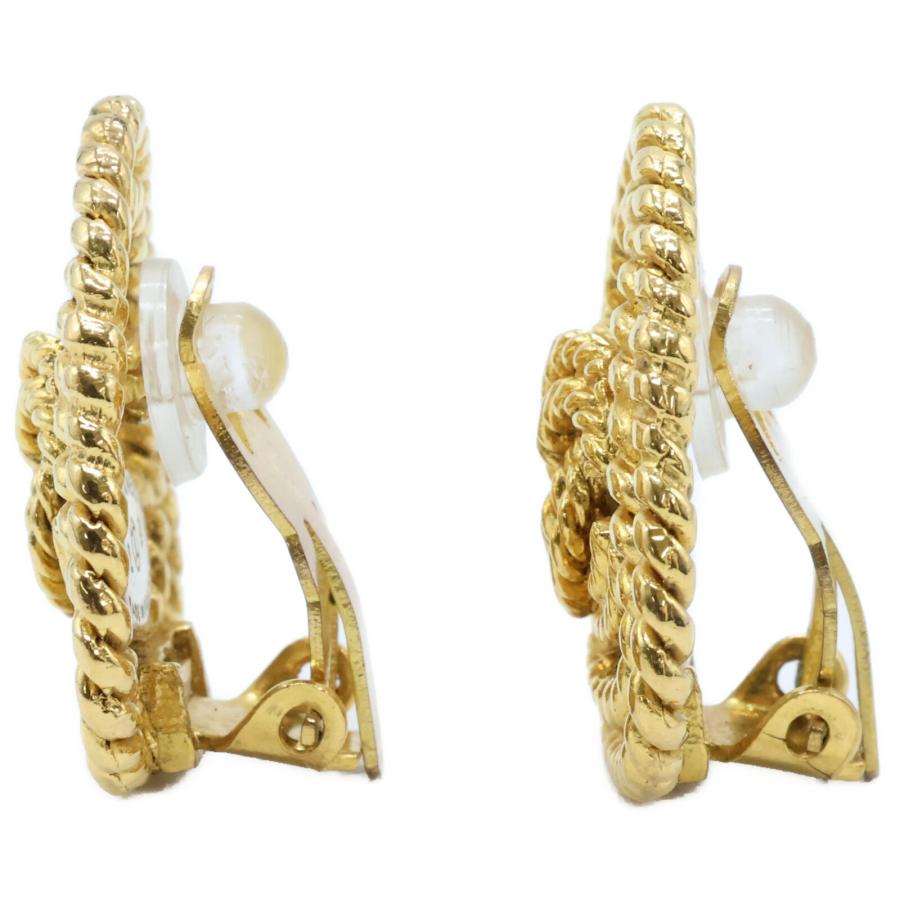 CHANEL シャネル GP 2 8 ココマーク チェーンデザイン 両耳 イヤリング  