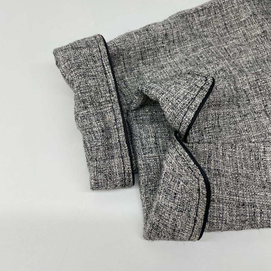 NIJYUSANKU 23区 グレー ボタン切替 スカート スーツ 44 セットアップ