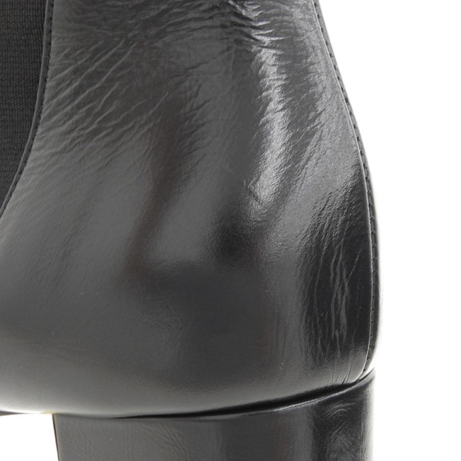 【美品】CHANEL サイドゴアブーツ 黒 CHANEL シャネル サイドゴア ショートブーツ 黒 ブラック ココマーク