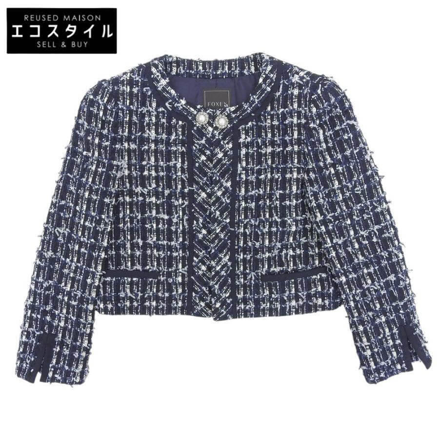 FOXEY 新品同様 フォクシー Petit Triomphe ツイード ジャケット