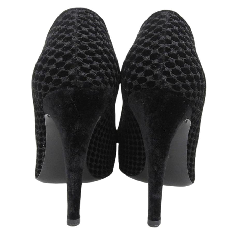 sergio rossi ブラック ポインテッドトゥ パンプス 38